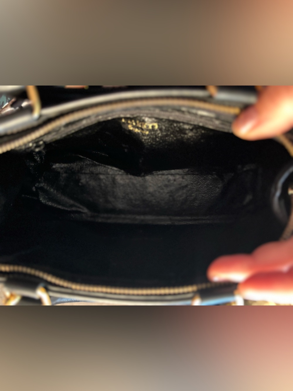 🖤 Nina Ricci Black Vintage Textured Leather Top Handle Crossbody Structured Bag - Picture 12 of 17